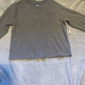 Large grey knitted women’s sweater